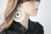 Image of spiro XL circle earrings