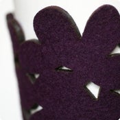 Image of NEW! cozy/cuff SNAP - aubergine