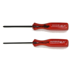 Image of tri-wing and cross screwdrivers