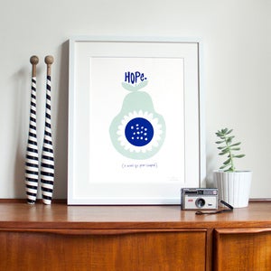 Image of Hope Screen Print | Aqua