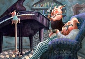 Image of Petite Prodigy Piglet Played the Piano for his Proud Parents