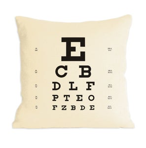 Image of Eye Chart Pillow