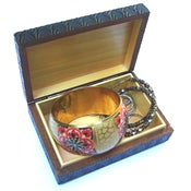 Image of Carved Ebony Jewelry Box {Vintage}