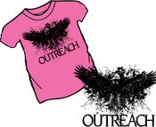 Image of OutReach "Eagle has Landed" Girls Baby Doll Shirt - Pink