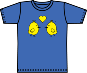 Image of Abe Lincoln Jr. Char Kids Tee - Royal/Yellow