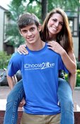 Image of iChoose2live Adult T-shirt (Blue)
