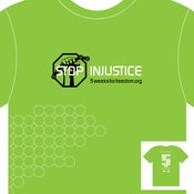 Image of Stop Injustice: 5 Weeks for Freedom T-shirt - Men's