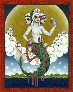 Image of "The Blood Dragon" Limited Edition Giclee Print with hand embellishment