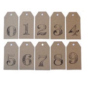 Image of Kraft Numbered Tags 