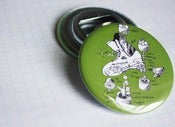 Image of roller derby superfun keychain bottle opener