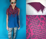 Image of Double-sided Leopard Pattern Knitted Scarf