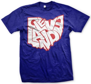 Cleveland, Ohio Blue T-shirt