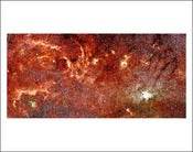 Image of Hubble-Spitzer Color Mosaic of the Galactic Center