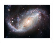 Image of Hubble's View of Barred Spiral Galaxy NGC 1672 