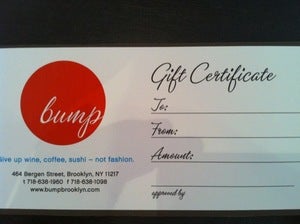 Image of Bump Boutique Only Gift Certificate
