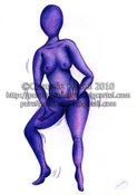 Image of 'Purple Rhythm' Greeting Card
