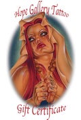 Image of Gift Cards for Hope Gallery Tattoo