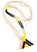 Image of Hand-Beaded Pyramid Necklace PN1