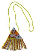 Image of Hand-Beaded Pyramid Necklace PN7