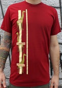 Image of Guys Cranberry Giraffe Tee