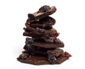 Image of mixed dried berry bark - dark chocolate