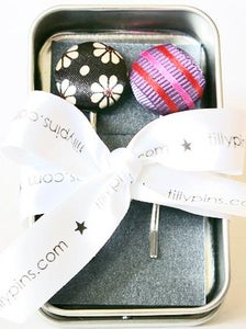 Image of 2 x Tilly Pins in a Gift Tin 