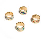Image of TALLULAH Bague émaillée/ enameled ring
