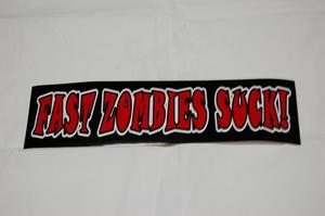 Image of "Fast Zombies Suck" Bumper Sticker