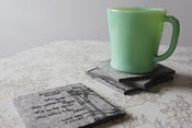 Image of brooklyn bridge architectural coasters - industrial felt, set of four