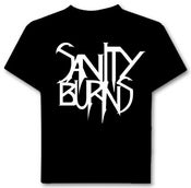 Image of Sanity Burns tee (Black) Large