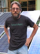 Image of Men's (Unisex) Black Subway Tee w/ Green Permaculture