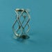 Image of sterling silver honey comb ring