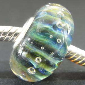 Image of Marine Pandora Trollbeads Chamilia Biagi style glass bead - Made to Order