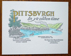 Image of Hand Painted Letterpress Print