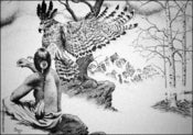 Image of Morning Visitor, Limited edition signed print