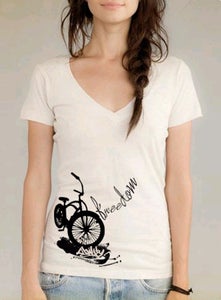 Image of Freedom Cruiser ladies v neck *earth natural