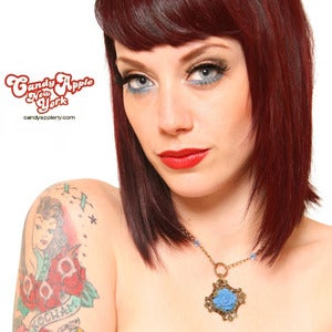 Image of **NEW** Periwinkle Rose Necklace