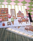 Image of Notecards: 10 Pack of Cakespy Library Notecards