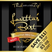 Image of 83 OZ. Loretta's Best BBQ Sauce | HOT Flavor