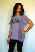 Image of "She's A Tiger" Shredded Eco Tee-Purple