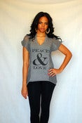 Image of "Peace & Love" Shredded Eco Tee 