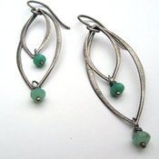 Image of Anneli Earrings - Chrysoprase