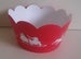 Image of Cupcake Wrappers - Red Santa - Christmas!