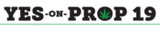 Image of Yes On Prop 19 Sticker