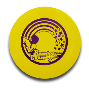 Image of Freestyle Frisbee - RAINBOW COUNTRY (yellow)  