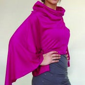 Image of Kimono Dragon - Sheer Jersey- Fuchsia