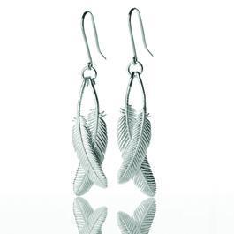 boh runga usa store — Duo Miromiro Feather Earrings : stellar sterling silver boh runga silver