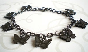 Image of Vintage Chic Noir Butterfly Earrings