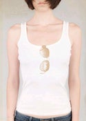 Image of Made in the Shade ladies ribbed tank *white