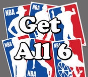 Image of All 6 NBA Logo Posters